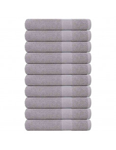 Asciugamani per Sauna 10pz Grigio 80x200cm 360 g/m² 100% Cotone