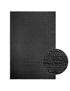 Tappeto ZIZUR Antracite 200x290 cm Aspetto Iuta Interni Esterni