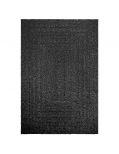 Tappeto ZIZUR Antracite 200x290 cm Aspetto Iuta Interni Esterni