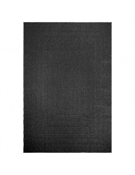 Tappeto ZIZUR Antracite 200x290 cm Aspetto Iuta Interni Esterni