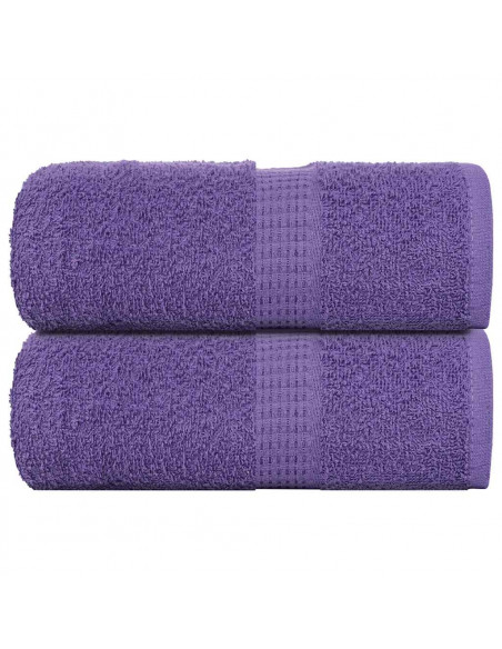 Asciugamani per Sapone 2 pz Viola 30x30cm 360g/m² 100% Cotone