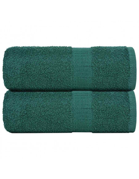 Asciugamani per Sapone 2 pz Verde 30x30cm 360g/m² 100% Cotone