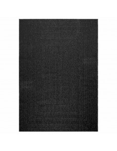 Tappeto ZIZUR Antracite 160x230 cm Aspetto Iuta Interni Esterni 2