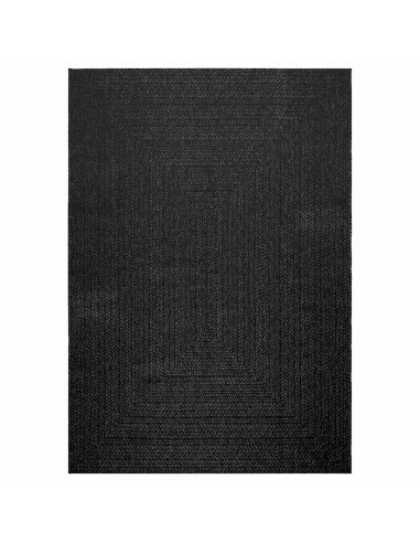 Tappeto ZIZUR Antracite 160x230 cm Aspetto Iuta Interni Esterni