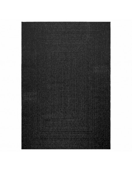 Tappeto ZIZUR Antracite 160x230 cm Aspetto Iuta Interni Esterni