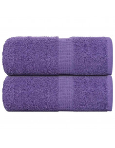Asciugamani Ospiti 2 pz Viola 30x50 cm 360 g/m² 100% Cotone