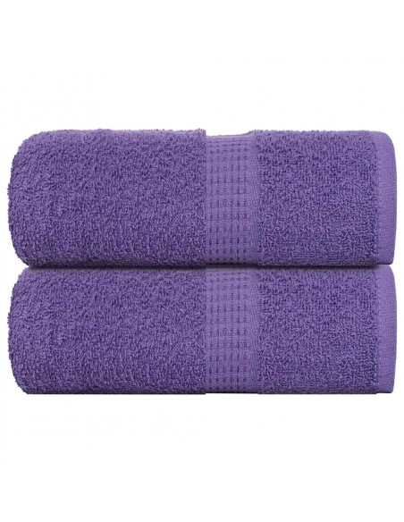 Asciugamani Ospiti 2 pz Viola 30x50 cm 360 g/m² 100% Cotone