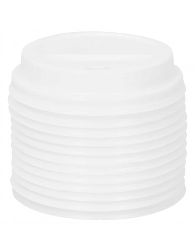 Coperchi Tazze da Caffè Carta Ø80mm 8oz 1000 pz Plastica Bianca