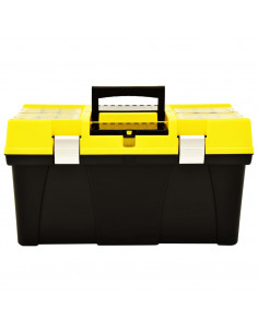 Cassetta degli Attrezzi in Plastica 595x337x316 mm Gialla 2