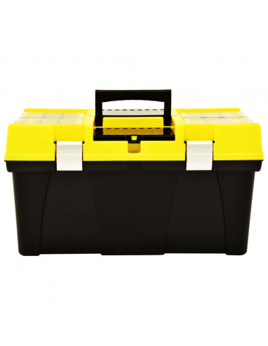Cassetta degli Attrezzi in Plastica 595x337x316 mm Gialla
