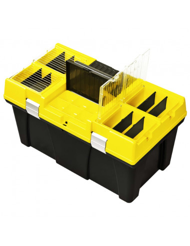 Cassetta degli Attrezzi in Plastica 595x337x316 mm Gialla