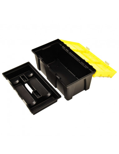 Cassetta degli Attrezzi in Plastica 595x337x316 mm Gialla