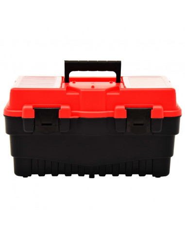 Cassetta degli Attrezzi in Plastica 462x256x242 mm Rossa