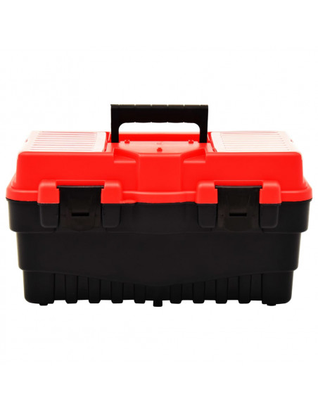 Cassetta degli Attrezzi in Plastica 462x256x242 mm Rossa