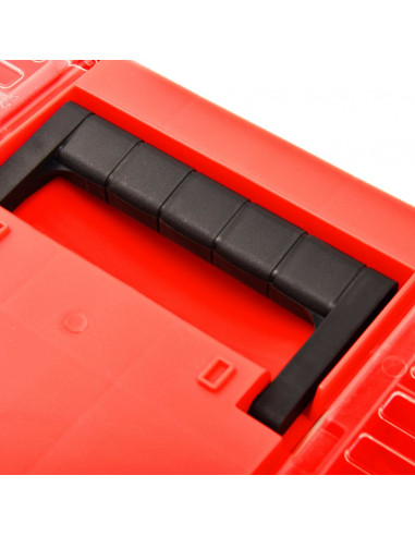 Cassetta degli Attrezzi in Plastica 462x256x242 mm Rossa