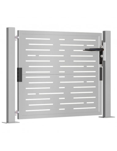 Cancello da Giardino 105x105 cm Acciaio Corten Design Quadrato