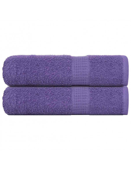 Asciugamani 2 pz Viola 50x100 cm 360 g/m² 100% Cotone