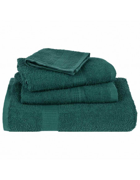 Asciugamani 2 pz Verde 100x200 cm 360 g/m² 100% Cotone