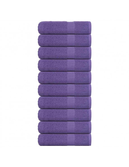 Asciugamani 10 pz Viola 50x100 cm 360 g/m² 100% Cotone