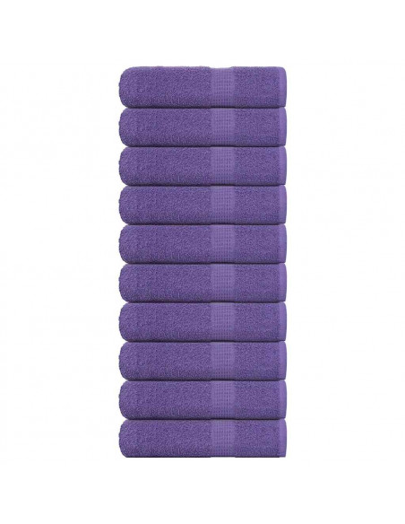 Asciugamani Doccia 10 pz Viola 70x140 cm 360 g/m² 100% Cotone