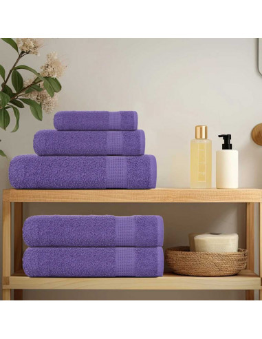 Asciugamani 4 pz Viola 50x100 cm 360 g/m² 100% Cotone