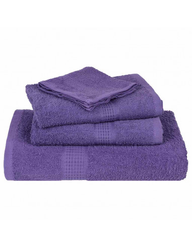 Asciugamani 4 pz Viola 50x100 cm 360 g/m² 100% Cotone