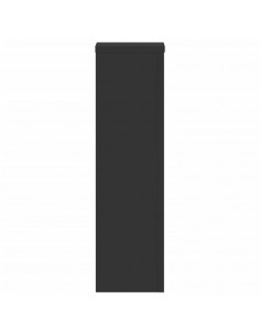 Supporti per Piante 2 pz Neri 17x17x60 cm Legno Multistrato