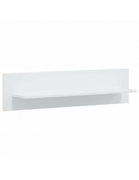 Unità TV 5 pz con Illuminazione a LED Bianco Opaco Truciolato