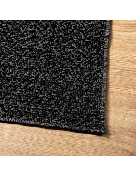 Tappeto ZIZUR Antracite 140x200 cm Aspetto Iuta Interni Esterni