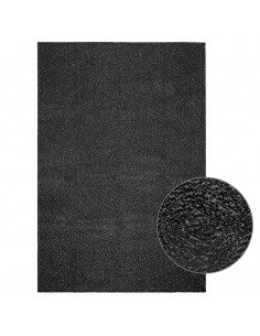 Tappeto ZIZUR Antracite 140x200 cm Aspetto Iuta Interni Esterni