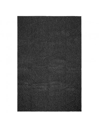 Tappeto ZIZUR Antracite 140x200 cm Aspetto Iuta Interni Esterni