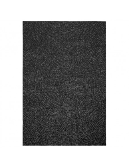 Tappeto ZIZUR Antracite 140x200 cm Aspetto Iuta Interni Esterni