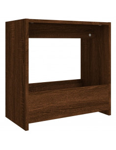 Tavolino Rovere Marrone 50x26x50 cm in Legno Multistrato 2