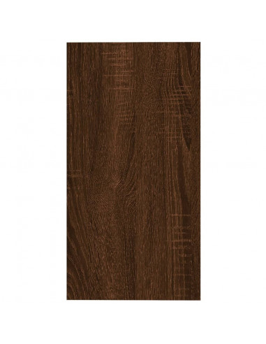 Tavolino Rovere Marrone 50x26x50 cm in Legno Multistrato