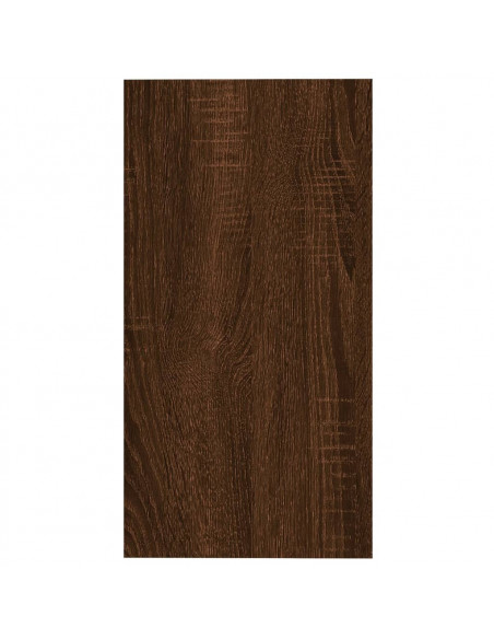 Tavolino Rovere Marrone 50x26x50 cm in Legno Multistrato