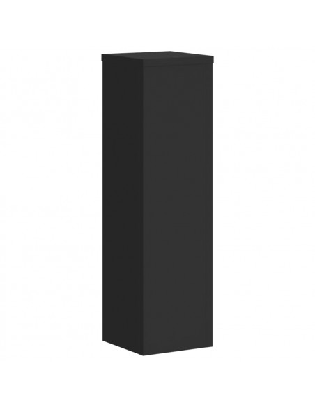 Supporti per Piante 2 pz Neri 17x17x60 cm Legno Multistrato