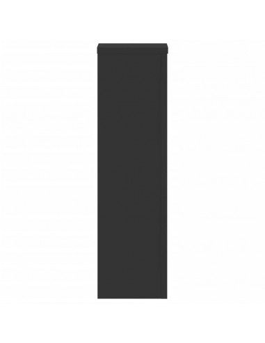 Supporti per Piante 2 pz Neri 17x17x60 cm Legno Multistrato