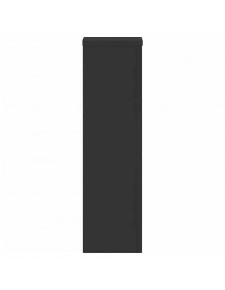 Supporti per Piante 2 pz Neri 17x17x60 cm Legno Multistrato