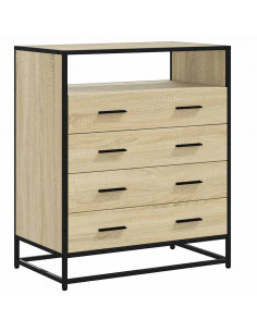 Cassettiera Rovere Sonoma 70x41x70 cm in Legno Multistrato