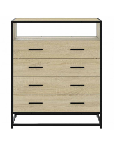 Cassettiera Rovere Sonoma 70x41x70 cm in Legno Multistrato