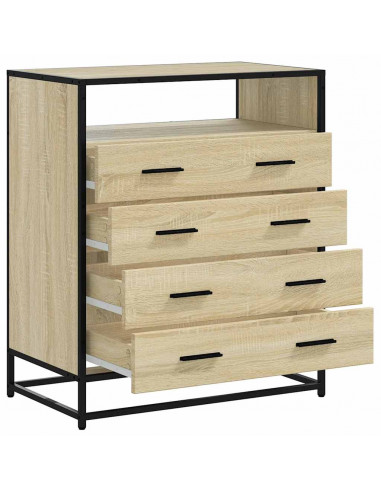 Cassettiera Rovere Sonoma 70x41x70 cm in Legno Multistrato