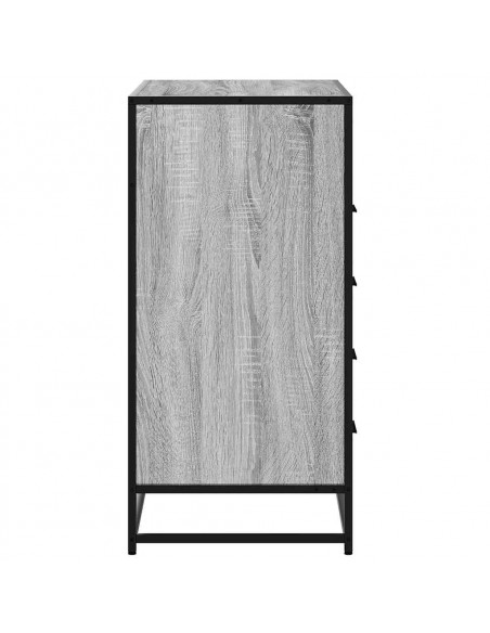 Cassettiera Grigio Sonoma 70x41x70 cm in Legno Multistrato