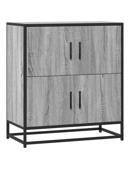Credenza Grigio Sonoma 68x35x76 cm in Legno Multistrato
