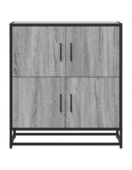 Credenza Grigio Sonoma 68x35x76 cm in Legno Multistrato
