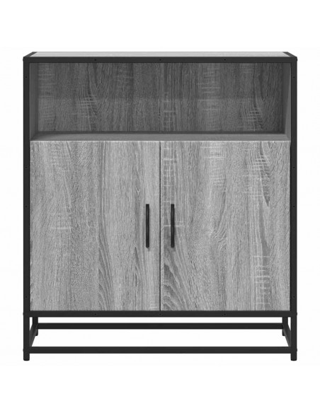 Credenza Grigio Sonoma 68x35x76 cm in Legno Multistrato