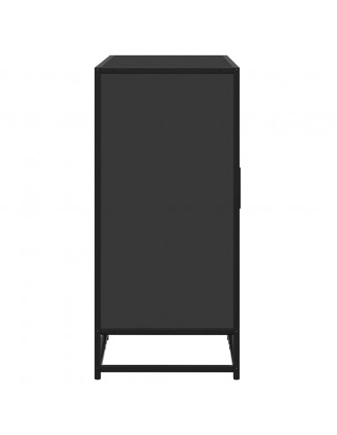 Credenza Nera 92x35x76 cm in Legno Multistrato