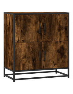 Credenza Rovere Fumo 68x35x76 cm in Legno Multistrato