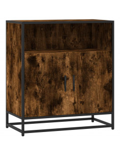 Credenza Rovere Fumo 68x35x76 cm in Legno Multistrato