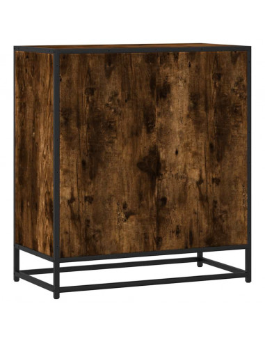 Credenza Rovere Fumo 68x35x76 cm in Legno Multistrato