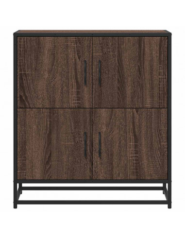 Credenza Rovere Marrone 68x35x76 cm in Legno Multistrato